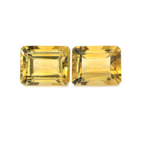 5.26 Ct.Tw. Emerald Cut Citrine Pair