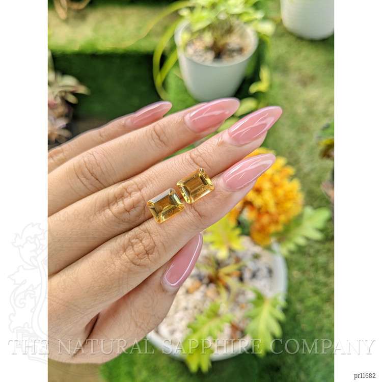 5.26 Ct.Tw. Citrine Pair from Brazil