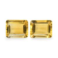 5.75 Ct.Tw. Emerald Cut Citrine Pair
