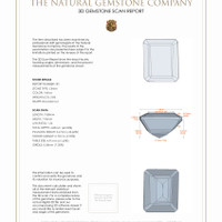 5.75 Ct.Tw.Total Carat Weight Citrine Pair from Brazil 3 D Scan Report
