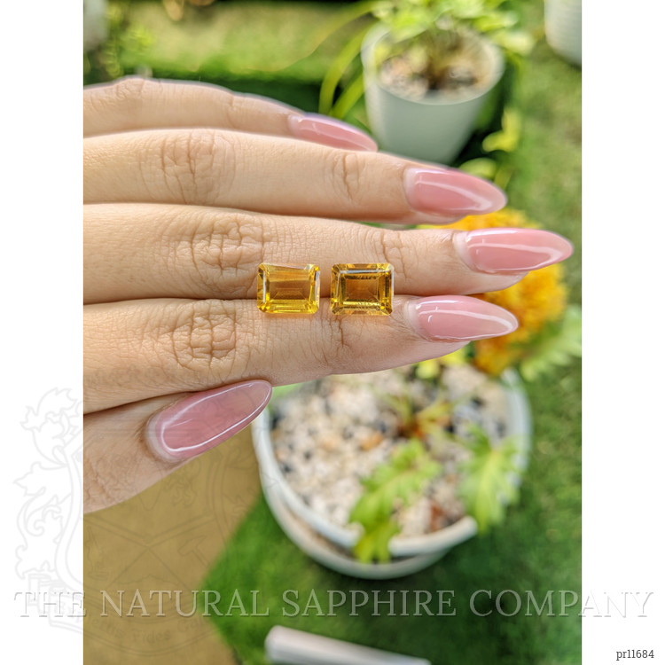 6.94 Ct.Tw. Citrine Pair from Brazil