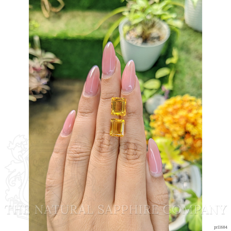 6.94 Ct.Tw. Citrine Pair from Brazil