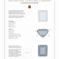 6.94 Ct.Tw.Total Carat Weight Citrine Pair from Brazil 3 D Scan Report