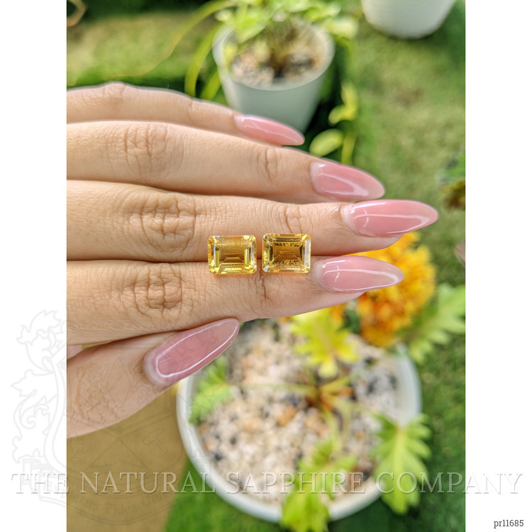 6.79 Ct.Tw. Citrine Pair from Brazil