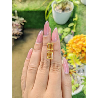 6.79 Ct.Tw.Total Carat Weight Citrine Pair from Brazil Life Style
