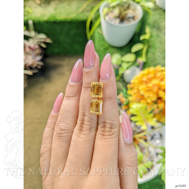 6.79 Ct.Tw. Citrine Pair from Brazil