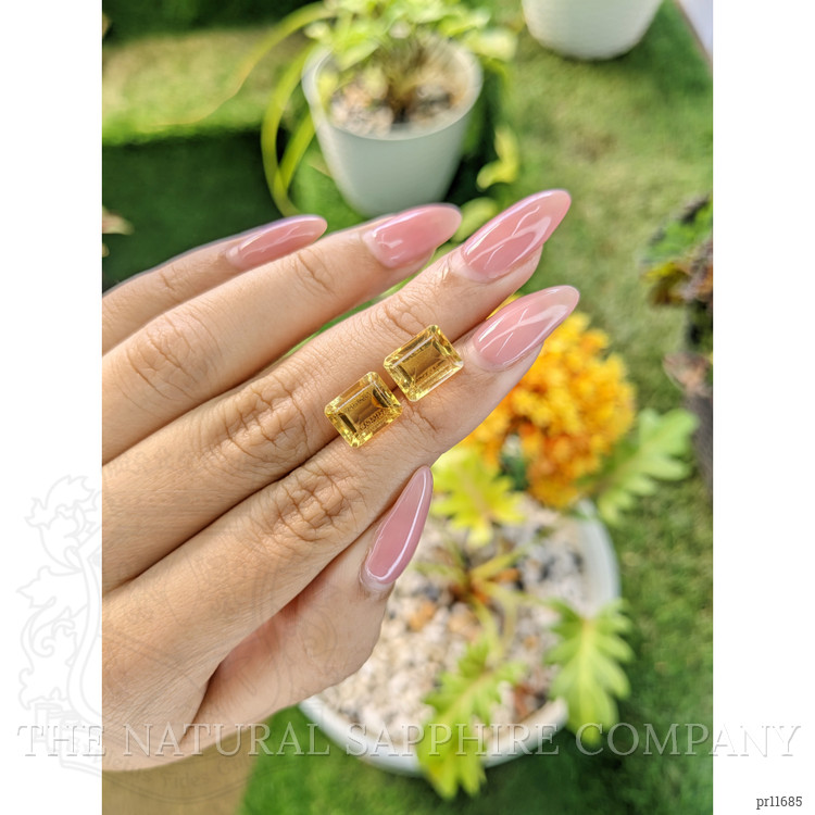 6.79 Ct.Tw. Citrine Pair from Brazil