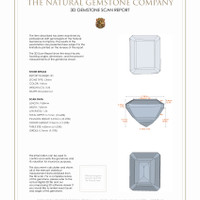 6.79 Ct.Tw.Total Carat Weight Citrine Pair from Brazil 3 D Scan Report