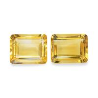 5.99 Ct.Tw. Emerald Cut Citrine Pair