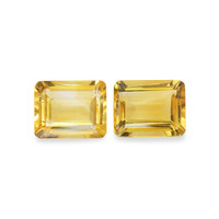 5.99 Ct.Tw. Emerald Cut Citrine Pair