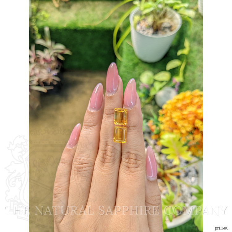 5.99 Ct.Tw. Citrine Pair from Brazil