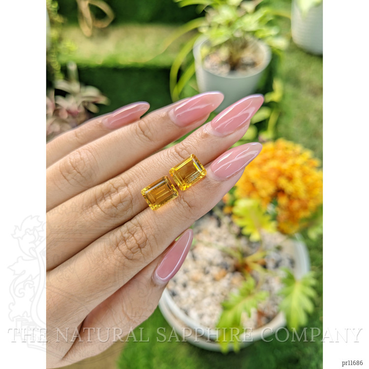 5.99 Ct.Tw. Citrine Pair from Brazil