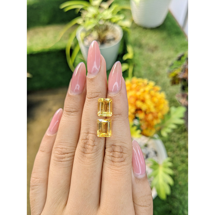 5.87 Ct.Tw. Citrine Pair from Brazil