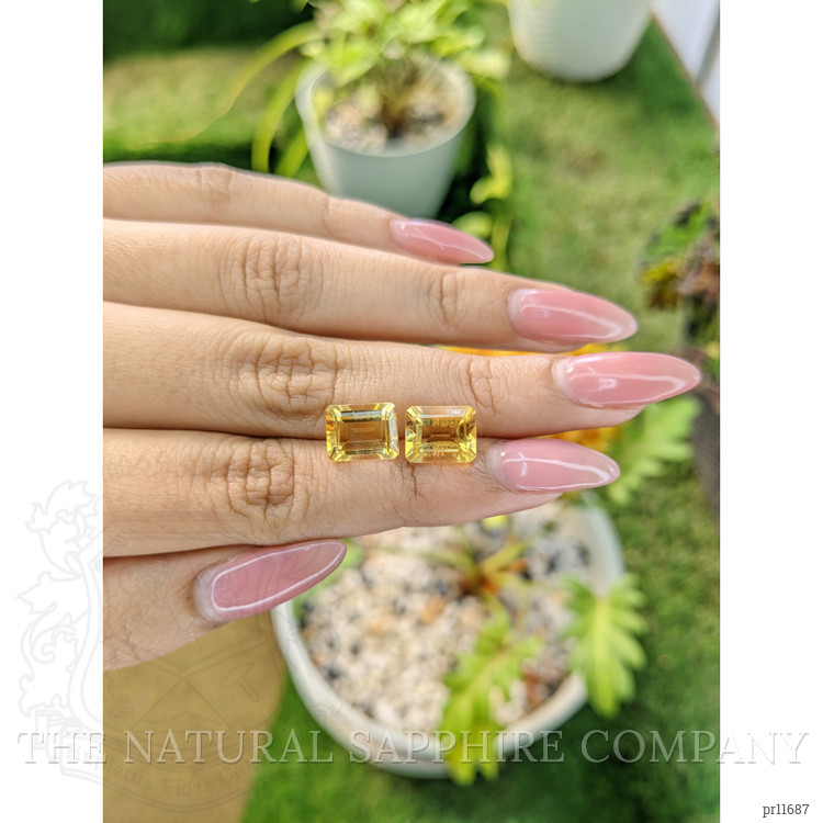 5.87 Ct.Tw. Citrine Pair from Brazil