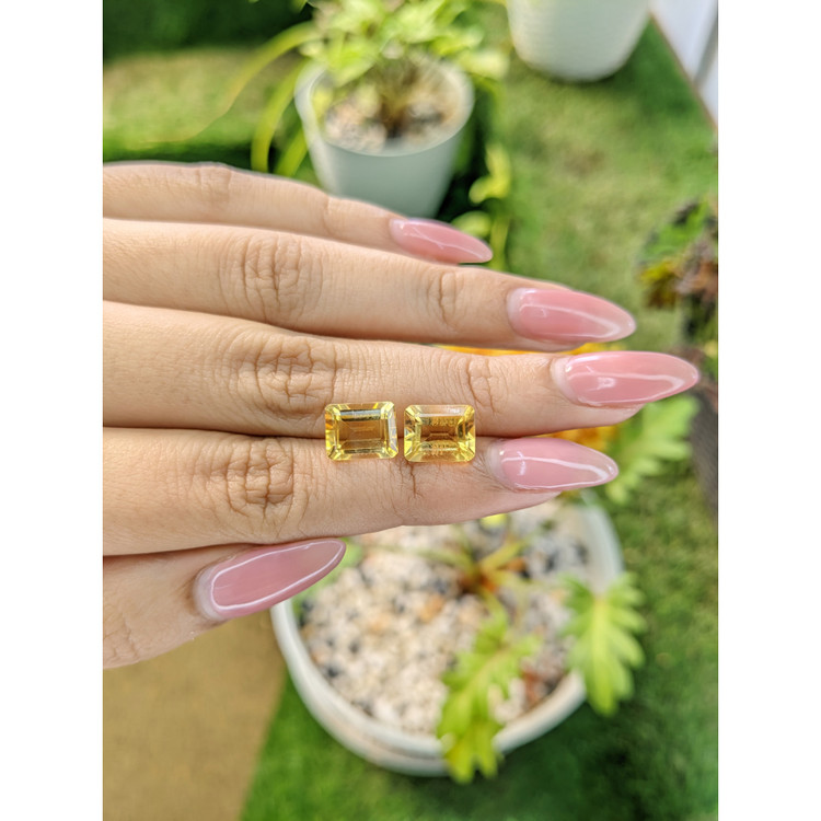 5.87 Ct.Tw. Citrine Pair from Brazil