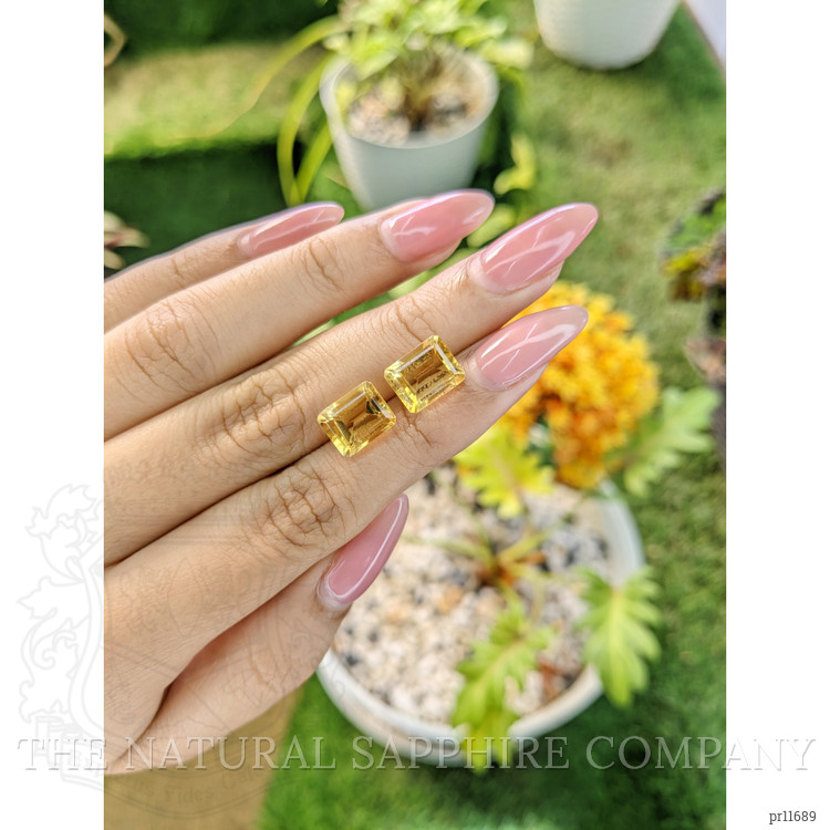 6.49 Ct.Tw. Citrine Pair from Brazil