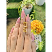 6.49&nbsp;Ct.Tw.Total Carat Weight Citrine Pair from Brazil Life Style