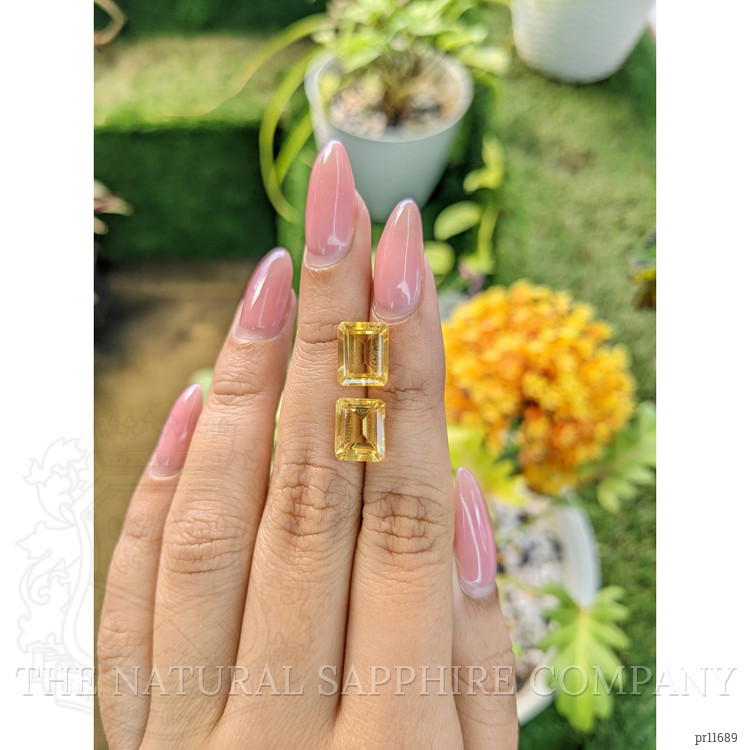 6.49 Ct.Tw. Citrine Pair from Brazil