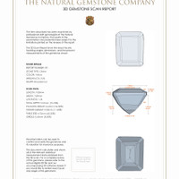 6.49 Ct.Tw.Total Carat Weight Citrine Pair from Brazil 3 D Scan Report