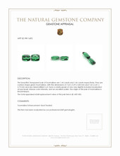 2.90 Ct.Tw.Total Carat Weight Green Tourmaline Pair from Mozambique Appraisal