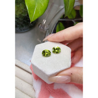 5.42&nbsp;Ct.Tw.Total Carat Weight Peridot Pair from Burma (Myanmar) Life Style