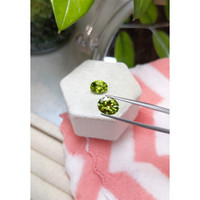 5.42&nbsp;Ct.Tw.Total Carat Weight Peridot Pair from Burma (Myanmar) Life Style