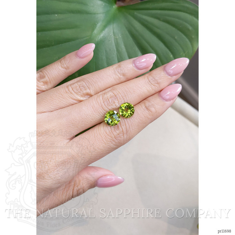 6.11 Ct.Tw. Peridot Pair from Burma (Myanmar)