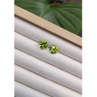 6.11&nbsp;Ct.Tw.Total Carat Weight Peridot Pair from Burma (Myanmar) Life Style