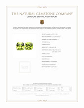 4.50 Ct.Tw.Total Carat Weight Green (Lime Green) Peridot Pair from Burma (Myanmar) Scan Report