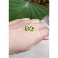 4.50&nbsp;Ct.Tw.Total Carat Weight Peridot Pair from Burma (Myanmar) Life Style