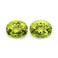 5.54&nbsp;Ct.Tw.Total Carat Weight Peridot Pair from Burma (Myanmar) Video