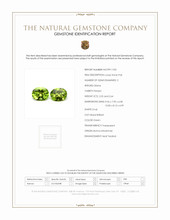 4.89 Ct.Tw.Total Carat Weight Green Peridot Pair from Burma (Myanmar) Scan Report