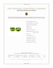 4.89 Ct.Tw.Total Carat Weight Green (Lime Green) Peridot Pair from Burma (Myanmar) Scan Report