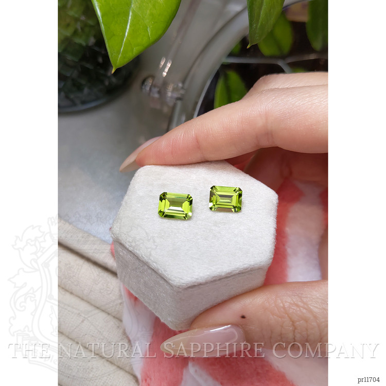 4.34 Ct.Tw. Peridot Pair from Burma (Myanmar)