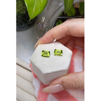 4.34&nbsp;Ct.Tw.Total Carat Weight Peridot Pair from Burma (Myanmar) Life Style