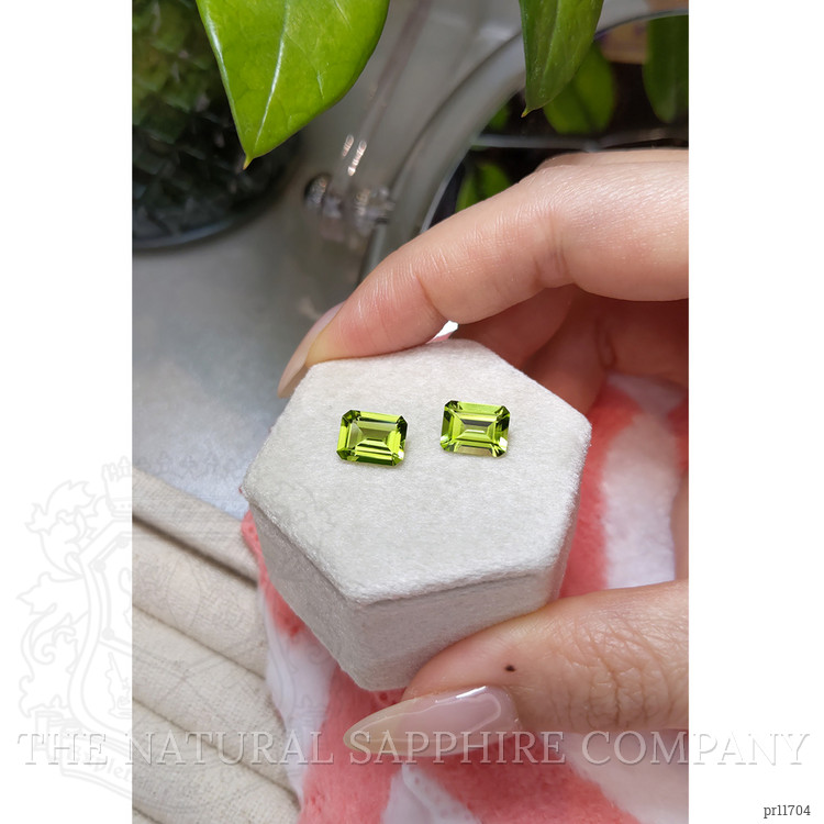 4.34 Ct.Tw. Peridot Pair from Burma (Myanmar)