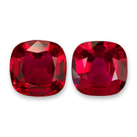 1.86 Ct.Tw.Total Carat Weight Ruby Pair from Mozambique Video