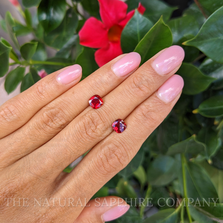 1.86 Ct.Tw. Ruby Pair from Mozambique