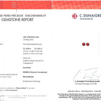 2.02 Ct.Tw.Total Carat Weight Ruby Pair from Mozambique Scan Report