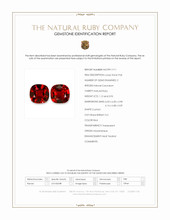 2.05 Ct.Tw.Total Carat Weight Ruby Pair from Mozambique Scan Report