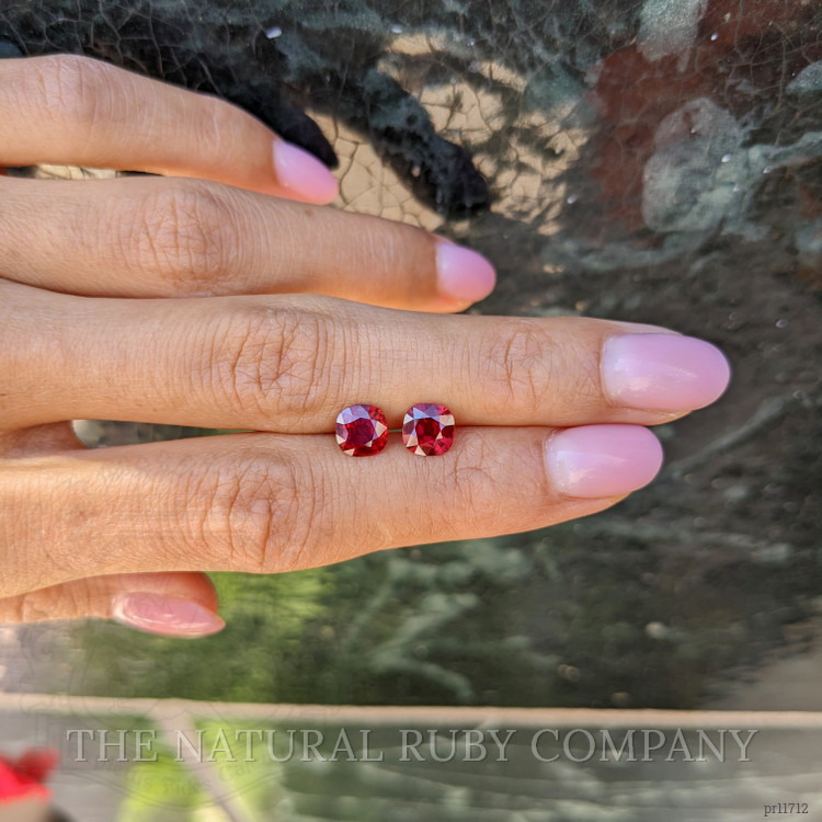 2.15 Ct.Tw. Ruby Pair from Mozambique