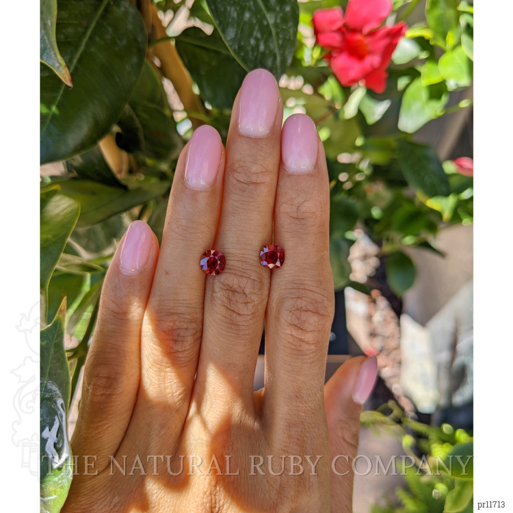 2.18 Ct.Tw. Ruby Pair from Mozambique