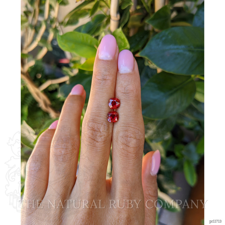 2.18 Ct.Tw. Ruby Pair from Mozambique