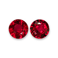 2.63 Ct.Tw.Total Carat Weight Ruby Pair from Mozambique Video