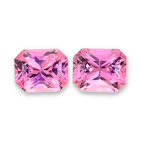 1.58&nbsp;Ct.Tw.Total Carat Weight Pink Sapphire Pair from Ceylon (Sri Lanka) Video