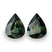 3.70&nbsp;Ct.Tw.Total Carat Weight Green Sapphire Pair from Australia Video