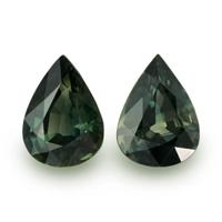 2.52 Ct.Tw.Total Carat Weight Green Sapphire Pair from Australia Video