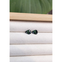 2.52 Ct.Tw.Total Carat Weight Green Sapphire Pair from Australia Life Style