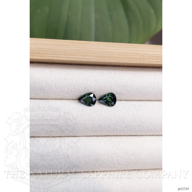 2.52 Ct.Tw. Green Sapphire Pair from Australia