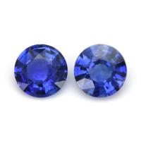 1.26&nbsp;Ct.Tw.Total Carat Weight Blue Sapphire Pair from Ceylon (Sri Lanka) Video